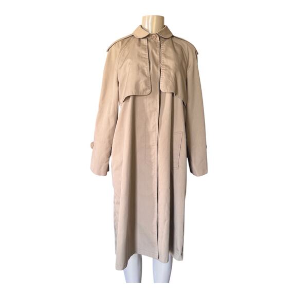 Vintage Misty Harbor Mariner III Trench Coat Womens sz 14P Kangaroo Classic USA - Picture 1 of 13